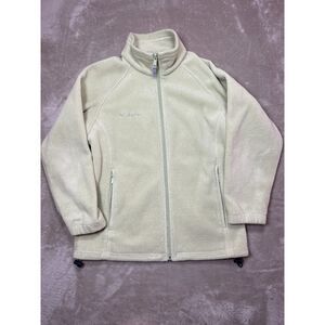 Columbia Benton Springs Full-Zip Fleece Jacket Womens Medium Safari Sage Green
